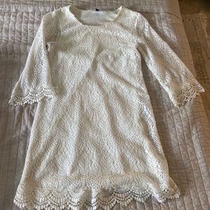White lace dress